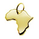 AFRIKA Kettenanhänger massiv 585 Gelbgold